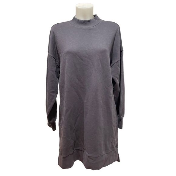 Sweaty Betty Women's Size 8-10 One & Done Sweatshirt Dress Long Sleeve Gray NWT - Picture 7 of 14